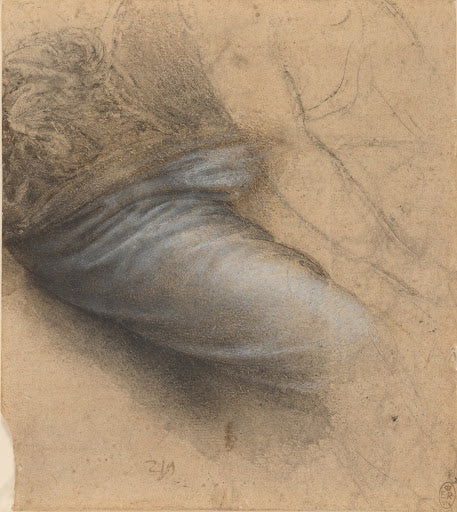 The Drapery of the Madonna's Thigh Poster | Leonardo da Vinci Art Print (1515)