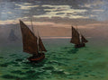 Fishing Boats at Sea Poster | Claude Monet Art Print (1867)