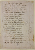 Sonnet with Self-Portrait Painting the Sistine Ceiling Poster | Michelangelo Art Print (1509)