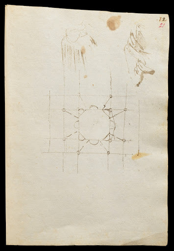 Codex Trivulzianus Page 21 Poster | Leonardo da Vinci Art Print (1487)
