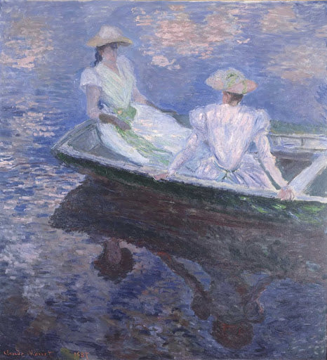 On the Boat Poster | Claude Monet Art Print (1887)