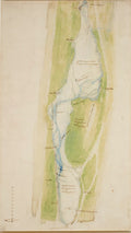A Map of the Arno East of Florence Poster | Leonardo da Vinci Art Print (1504)