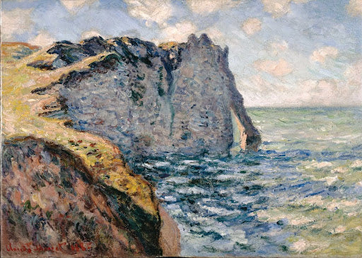 The Cliff of Aval, Etrétat Poster | Claude Monet Art Print (1885)