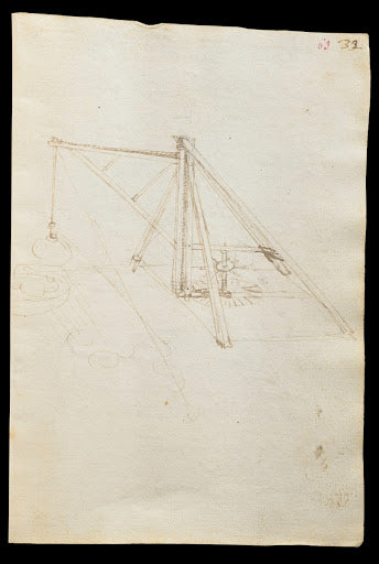 Codex Trivulzianus Page 63 Poster | Leonardo da Vinci Art Print (1487)
