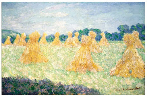 The Young Ladies of Giverny, Sun Effect Poster | Claude Monet Art Print (1894)