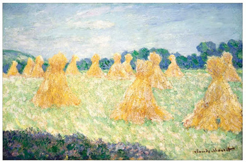 The Young Ladies of Giverny, Sun Effect Poster | Claude Monet Art Print (1894)