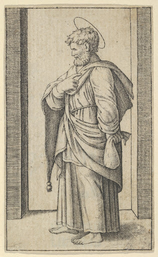 Saint Matthew (Small Saints) Poster | Marcantonio Raimondi after Raphael Art Print