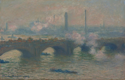 Waterloo Bridge, Gray Day Poster | Claude Monet Art Print (1903)