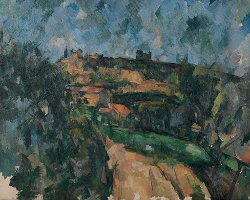 Bend of the Road at the Top of the Chemin des Lauves Poster | Paul Cézanne Art Print (1904)