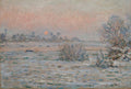 Winter Sun at Lavacourt Poster | Claude Monet Art Print