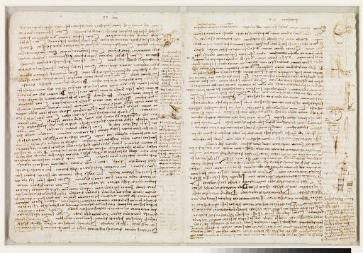 Codex Leicester Folio 22v Poster | Leonardo da Vinci Art Print (1506)