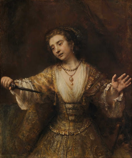 Lucretia Poster | Rembrandt van Rijn Art Print (1664)