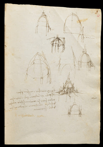 Codex Trivulzianus Page 15 Poster | Leonardo da Vinci Art Print (1487)