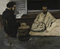 Paul Alexis Reading a Manuscript to Zola Poster | Paul Cézanne Art Print (1870)