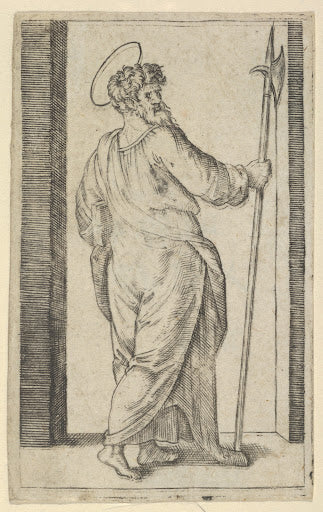 Saint Jude (Small Saints) Poster | Marcantonio Raimondi after Raphael Art Print