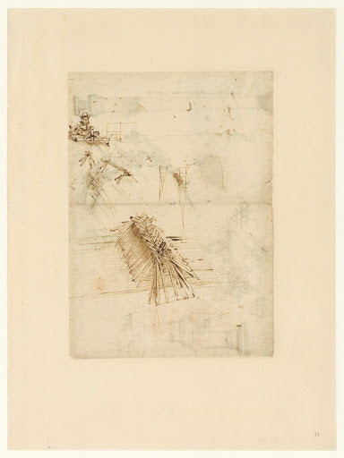 Codex Atlanticus Folio 71 Recto Poster | Leonardo da Vinci Art Print (1485)