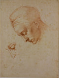 Studies for the Head of Leda Poster | Michelangelo Art Print (1530)