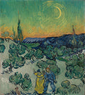 A Walk at Twilight Poster | Vincent van Gogh Art Print