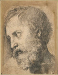 Study of an Apostle's Head for the Transfiguration Poster | Raphael Art Print (1519)