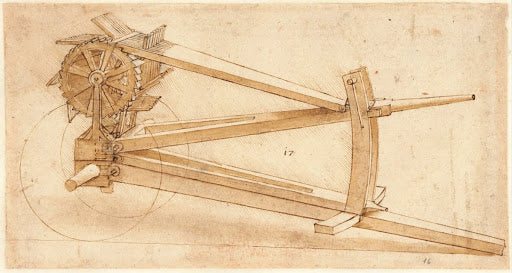 Codex Atlanticus Folio 16 Recto Poster | Leonardo da Vinci Art Print