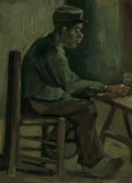 Man at Table Poster | Vincent van Gogh Art Print (1885)