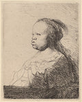 Bust of an African Woman Poster | Rembrandt van Rijn Art Print (1630)