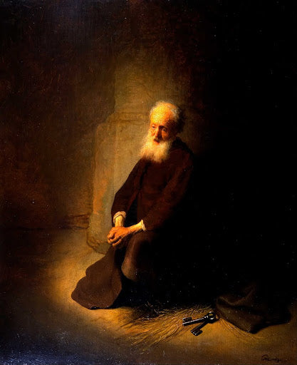 St Peter in Prison Poster | Rembrandt van Rijn Art Print (1631)
