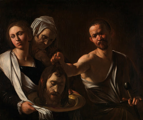Salome Receives the Head of John the Baptist Poster | Caravaggio Art Print (1609)