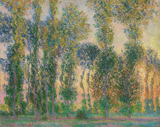 Poplars at Giverny Poster | Claude Monet Art Print (1887)