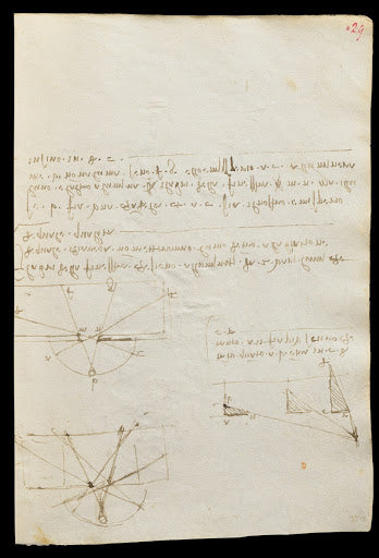 Codex Trivulzianus Page 29 Poster | Leonardo da Vinci Art Print (1487)