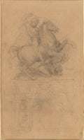 A Design for an Equestrian Monument II Poster | Leonardo da Vinci Art Print (1518)