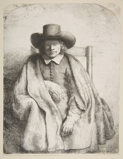 Clement de Jonghe, Printseller Poster | Rembrandt van Rijn Art Print (1651)