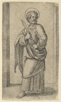 Saint Bartholomew (Small Saints) Poster | Marcantonio Raimondi after Raphael Art Print