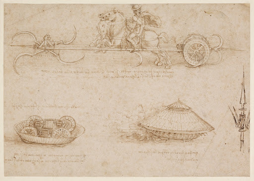 Military Machines Poster | Leonardo da Vinci Art Print (1485)