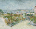 Montmartre: Behind the Moulin de la Galette Poster | Vincent van Gogh Art Print (1887)