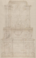 Design for the Tomb of Pope Julius II Poster | Michelangelo Art Print (1505)