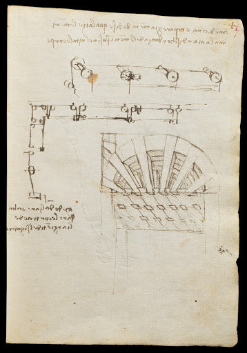Codex Trivulzianus Page 7 Poster | Leonardo da Vinci Art Print (1487)