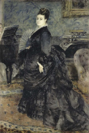 Portrait of Madame Georges Hartmann Poster | Pierre-Auguste Renoir Art Print (1874)