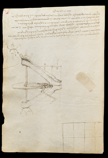 Codex Trivulzianus Page 4 Poster | Leonardo da Vinci Art Print (1487)