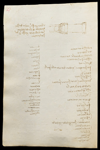 Codex Trivulzianus Page 66 Poster | Leonardo da Vinci Art Print (1487)