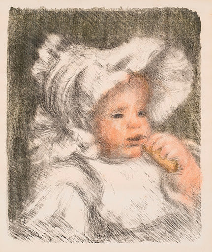 Child with a Biscuit Poster | Pierre-Auguste Renoir Art Print (1898)