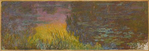 The Water Lilies – Setting Sun Poster | Claude Monet Art Print (1915)