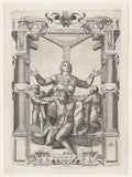 Pietà with Angels (Beatrizet Engraving) Poster | After Michelangelo Art Print (1547)