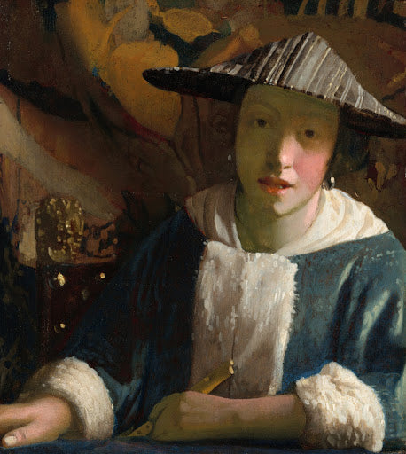 Girl with a Flute Poster | Attributed to Johannes Vermeer Art Print