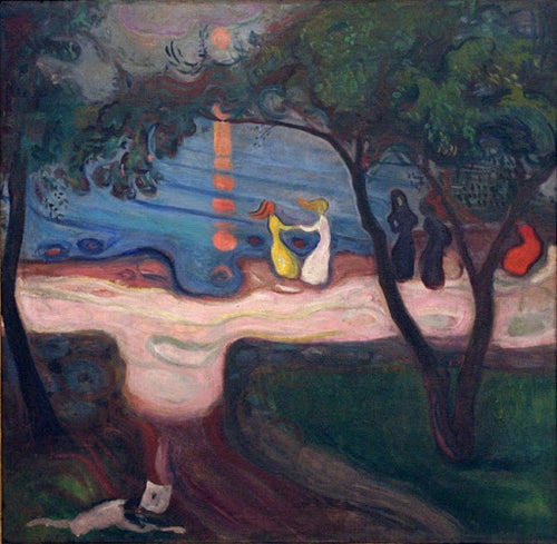 Dance on the Beach Poster | Edvard Munch Art Print (1900)