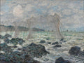 Fishing Nets at Pourville Poster | Claude Monet Art Print (1882)