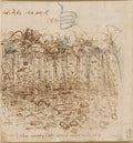 A Cloudburst of Material Possessions Poster | Leonardo da Vinci Art Print (1506)