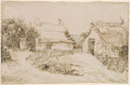 Two Cottages at Saintes-Maries-de-la-Mer Poster | Vincent van Gogh Art Print (1888)