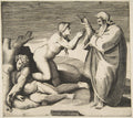 The Creation of Eve (Bonasone Engraving) Poster | After Michelangelo Art Print