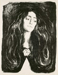 The Brooch. Eva Mudocci Poster | Edvard Munch Art Print (1903)